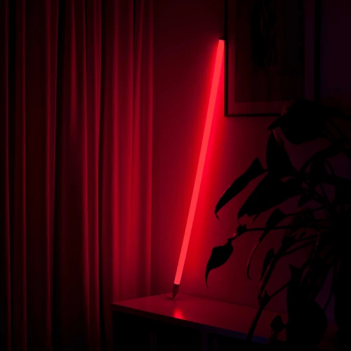 LEDlife Tube Néon LED 120 cm, Rouge - Tube design, Intensité réglable, câble inclus