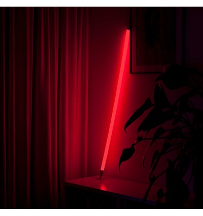 LEDlife Tube Néon LED 120 cm, Rouge - Tube design, Intensité réglable, câble inclus