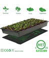 Tapis chauffant pour rebord de fenêtre - 8W, pour la germination des graines, 10 x 52,5 cm, câble de 1,8 mètre