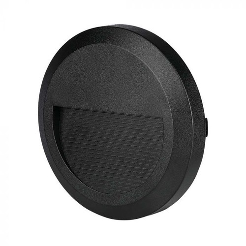 V-Tac éclairage LED escalier 2W - Noir, montage en surface, IP65 extérieur, 230V