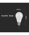 Ampoule LED E27 9W dimmable 3 étapes - A60, 6400K, blanc froid, on/off dimmable