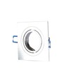 Downlight carré GU10/MR16 - Sans source lumineuse, Découpe : 7,5x7,5 cm, dimensions : 9,1x9,1 cm