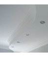 Downlight sans source lumineuse - Trou : Ø7,4 cm, Dimensions : Ø8,2 cm, compatible GU10 et MR16