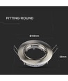 Downlight sans source lumineuse - Trou : Ø7,4 cm, Dimensions : Ø8,2 cm, compatible GU10 et MR16