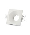 Downlight GU10 pour plafond en plaques de plâtre à encastrer - Sans source lumineuse ni douille, 12x12cm, carré, encastré