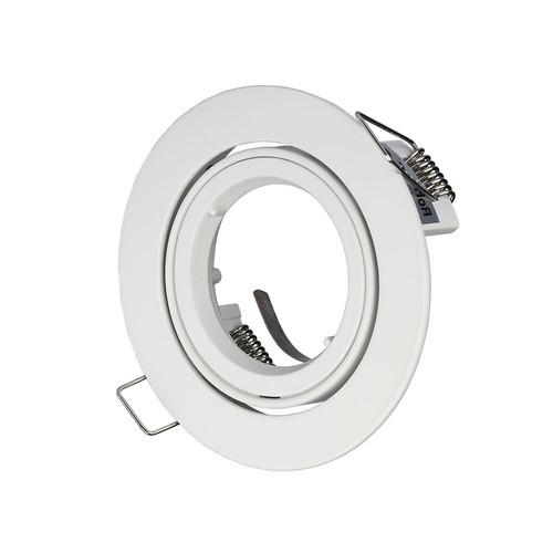 Kit Downlight MR16/GU10 - Sans source lumineuse, blanc, perçage : Ø8,5 cm, dimensions : Ø9,5 cm