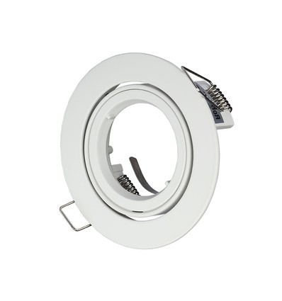 Kit Downlight MR16/GU10 - Sans source lumineuse, blanc, perçage : Ø8,5 cm, dimensions : Ø9,5 cm