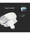 Spot encastrable en plâtre GU10 - Rond, blanc, Ø10cm, perçage : Ø10,3 cm, sans source lumineuse