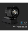 Spot sur rail LED COB 33W, RA95 - Noir, 1800lm, blanc froid