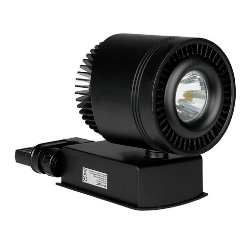 Spot sur rail LED 45W, RA95 - 25 degrés, noir, COB LED
