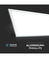 Dalle LED 120x30, 45W - 80lm/W, bord blanc, IP20 intérieur