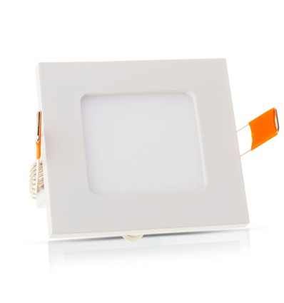 Dalle LED encastrable 6W 12x12cm - Découpe : 11x11 cm, Dimensions : 12x12 cm