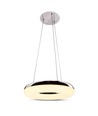 Suspension LED 40W, Ø40cm - 2800lm, 3000K, finition chrome, source lumineuse incluse