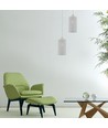 Suspension E27 en métal blanc mat - Ø13cm, câble 1 mètre, IP20 intérieur, 5 ans de garantie