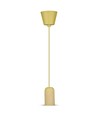 Suspension en béton jaune, douille E27 - Max 60W, Ø5cm, sans source lumineuse