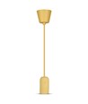 Suspension en béton beige - Douille E27, Ø5cm, max 60W, sans source lumineuse