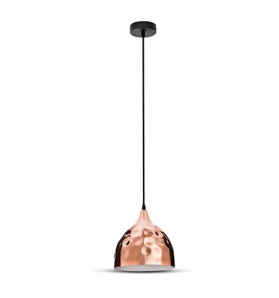 Suspension E27 en cuivre, Ø23cm - Max 60W, sans source lumineuse