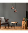 Suspension E27 en cuivre, Ø30cm - Câble 1m, IP20, max 60W, sans source lumineuse