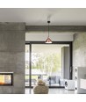 Suspension E27 en cuivre, Ø30cm - Câble 1m, IP20, max 60W, sans source lumineuse