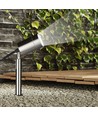 Spot de jardin GU10 avec piquet - Acier inoxydable, IP44, sans source lumineuse