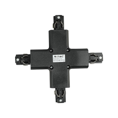 Connecteur en X pour rails - Noir