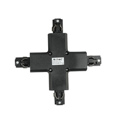 Connecteur en X pour rails - Noir