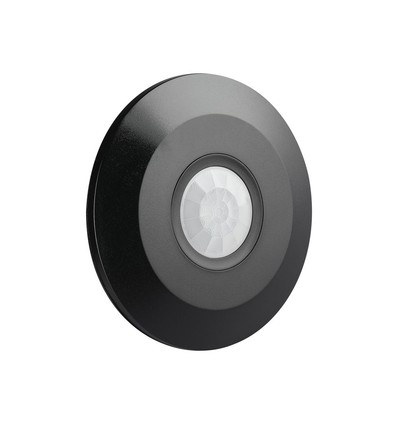 Capteur de plafond PIR noir (plat) - max : 1000W LED