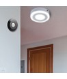 Capteur de plafond PIR noir (plat) - max : 1000W LED