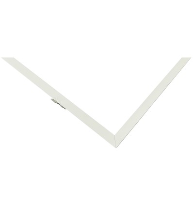 Cadre encastrable pour panneau LED 120x60 - Nouveau modèle, compatible avec Troldtekt sans ajustement, bord blanc