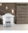 Détecteur de mouvement PIR encastrable - 360°, max 300W LED, blanc, IP20, temps et luminosité réglables