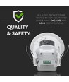 Détecteur de mouvement PIR encastrable - 360°, max 300W LED, blanc, IP20, temps et luminosité réglables