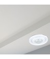 Détecteur PIR de plafond à tête mobile, réglable - 360 degrés, max 400W LED, blanc