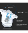 Détecteur PIR de plafond à tête mobile, réglable - 360 degrés, max 400W LED, blanc