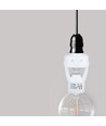 Douille E27 avec détecteur de mouvement infrarouge 360° - Max 60W, portée jusqu'à 6m, intérieur/extérieur