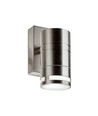 Applique murale GU10 en acier inoxydable - IP44 extérieur, verre, sans source lumineuse