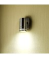 Applique murale GU10 en acier inoxydable - IP44 extérieur, verre, sans source lumineuse
