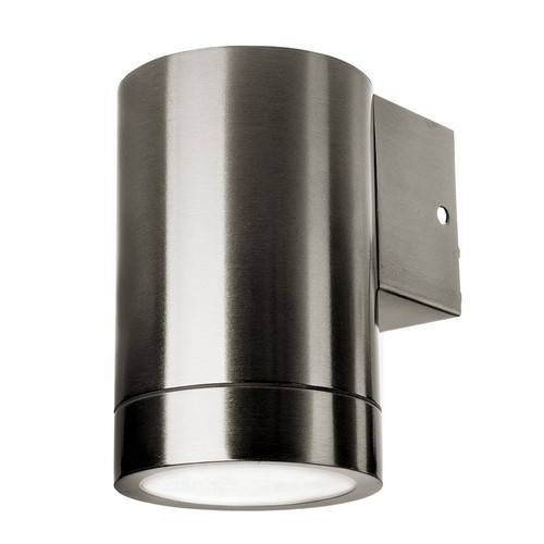 Applique murale GU10 avec éclairage vers le bas - IP44 extérieur, acier inoxydable, sans source lumineuse