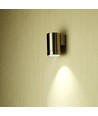 Applique murale GU10 avec éclairage vers le bas - IP44 extérieur, acier inoxydable, sans source lumineuse