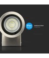Applique murale GU10 avec éclairage vers le bas - IP44 extérieur, acier inoxydable, sans source lumineuse