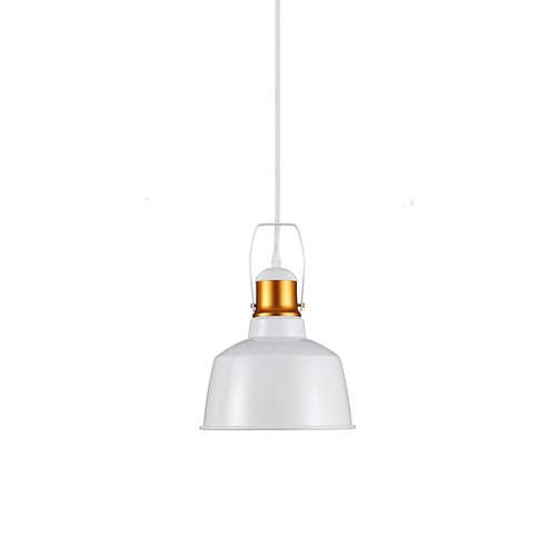 Suspension abat-jour en aluminium - blanc, E27