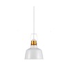 Suspension abat-jour en aluminium - blanc, E27