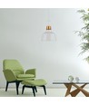 Suspension abat-jour en aluminium - blanc, E27