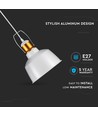 Suspension abat-jour en aluminium - blanc, E27