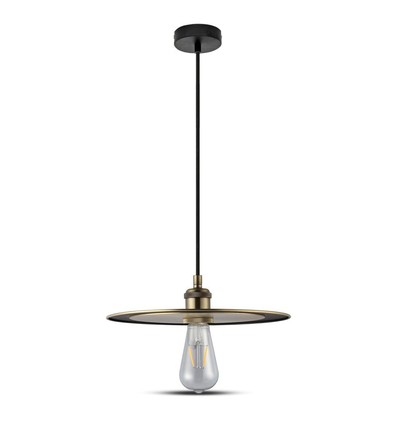 Suspension en métal or rose - Ø30cm, douille E27, excl. source lumineuse, design moderne