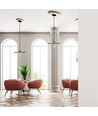 Suspension en métal or rose - Ø30cm, douille E27, excl. source lumineuse, design moderne