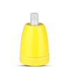 Douille E27 en porcelaine jaune - Max 60W, Ø4,7 x 6,4 cm, IP20 intérieur