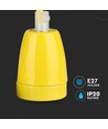 Lampe en porcelaine E27 - jaune