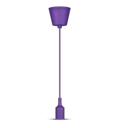 Douille Suspension E27 en Silicone - Violet