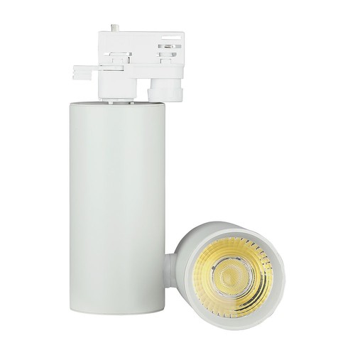 Spot sur rail monophasé 30W, RA95 - 24 degrés, blanc, 6400K, 5 ans de garantie