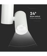 Spot sur rail monophasé 30W, RA95 - 24 degrés, blanc, 6400K, 5 ans de garantie